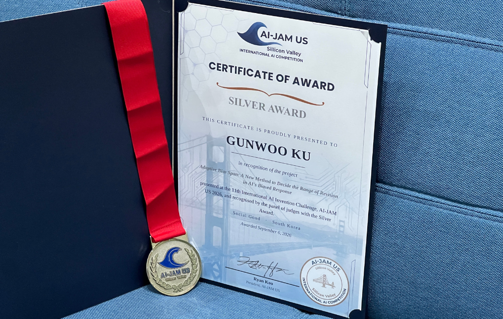 SSI Student Gunwoo Ku Wins Silver Award at AI Jam